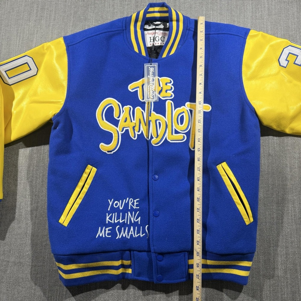 Headgear Classics The Sandlot Jacket Mens Large Blue Yellow Varsity Rodriguez 30 - Picture 3 of 5